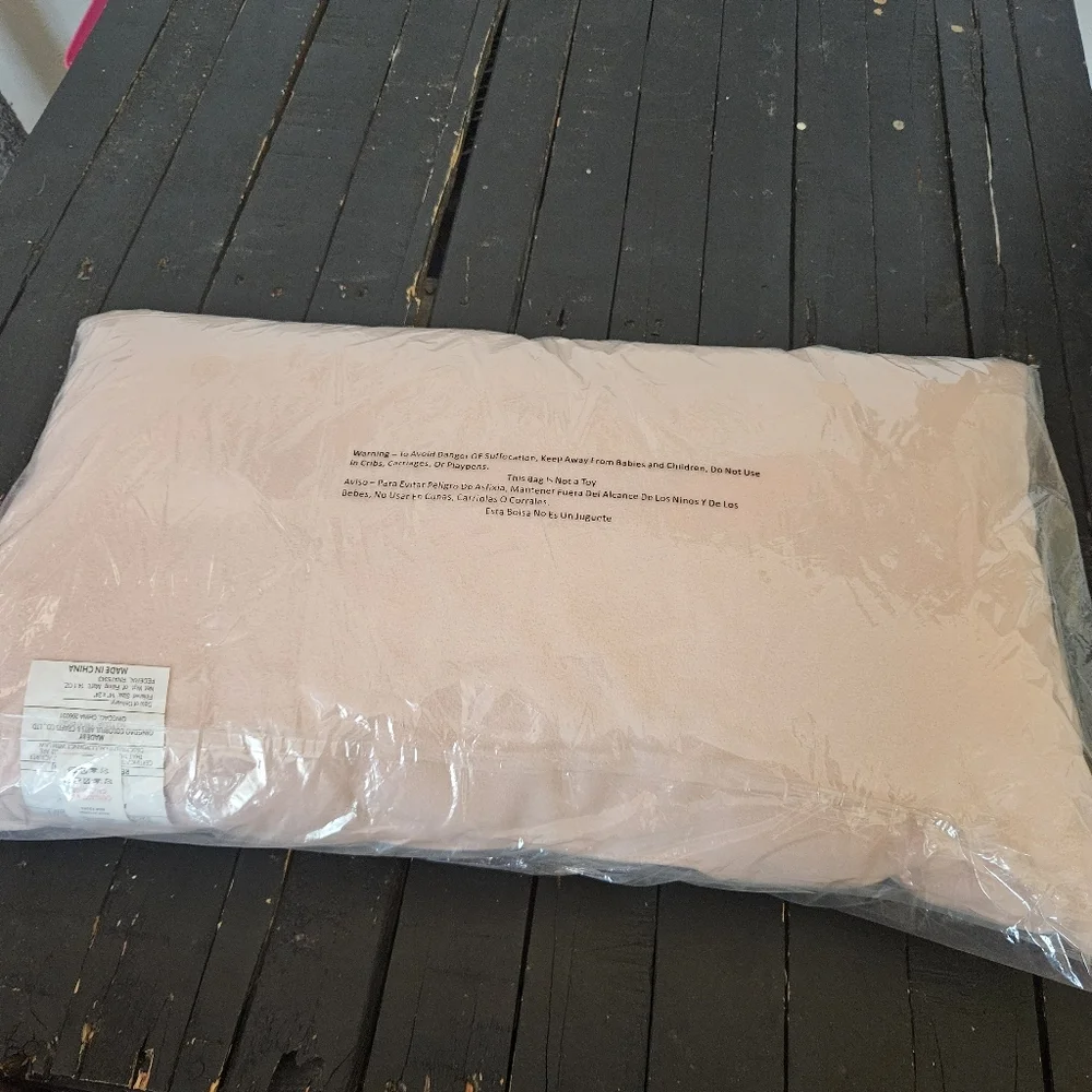 Rachel Roy NWT Valentine's Day Blush Pink White Envelope Throw Pillow Decor